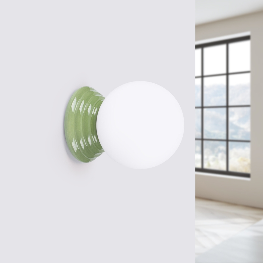Badezimmer-Wandleuchte ZORI 1xG9/8W/230V IP44 grün