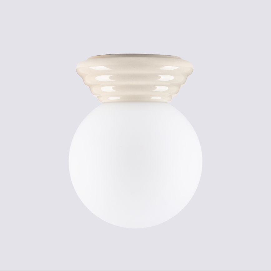 Badezimmer-Deckenleuchte ZORI 1xG9/8W/230V Ø 12 cm IP44 beige