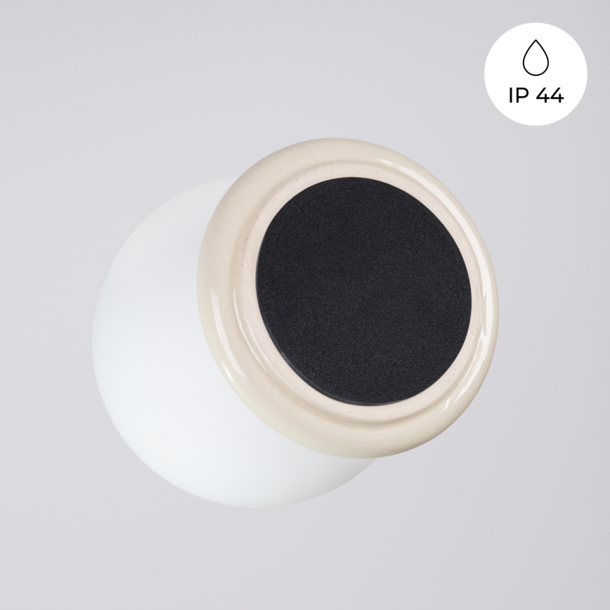 Badezimmer-Deckenleuchte ZORI 1xG9/8W/230V Ø 12 cm IP44 beige