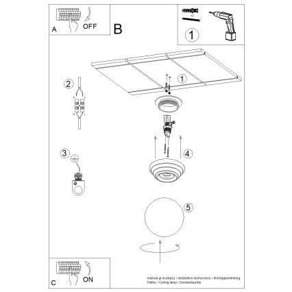 Badezimmer-Deckenleuchte ZORI 1xG9/8W/230V Ø 12 cm IP44 beige