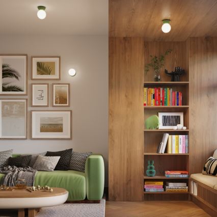 Badezimmer-Deckenleuchte ZORI 1xG9/8W/230V Ø 12 cm IP44 grün