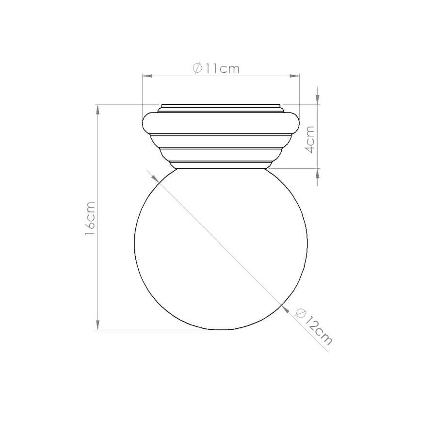 Badezimmer-Deckenleuchte ZORI 1xG9/8W/230V Ø 12 cm IP44 grün