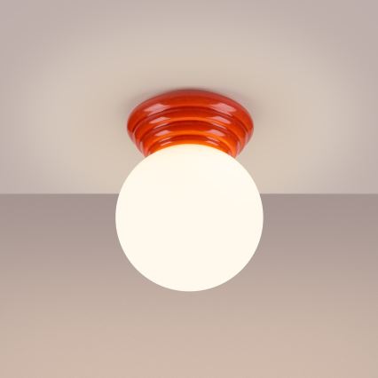 Badezimmer-Deckenleuchte ZORI 1xG9/8W/230V Ø 12 cm IP44 rosa