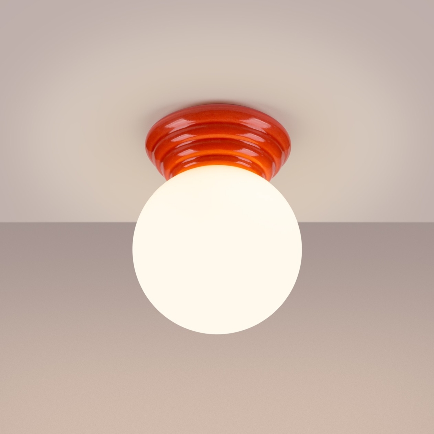 Badezimmer-Deckenleuchte ZORI 1xG9/8W/230V Ø 12 cm IP44 rosa