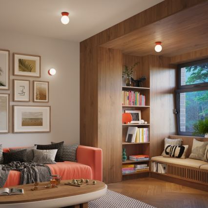 Badezimmer-Deckenleuchte ZORI 1xG9/8W/230V Ø 12 cm IP44 rosa