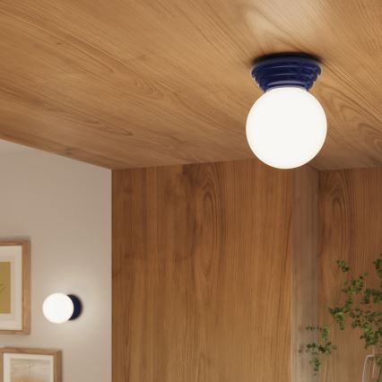 Deckenleuchte für Badezimmer ZORI 1xG9/8W/230V Ø 12 cm IP44 blau
