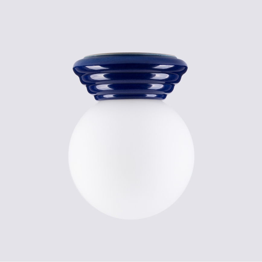 Deckenleuchte für Badezimmer ZORI 1xG9/8W/230V Ø 12 cm IP44 blau