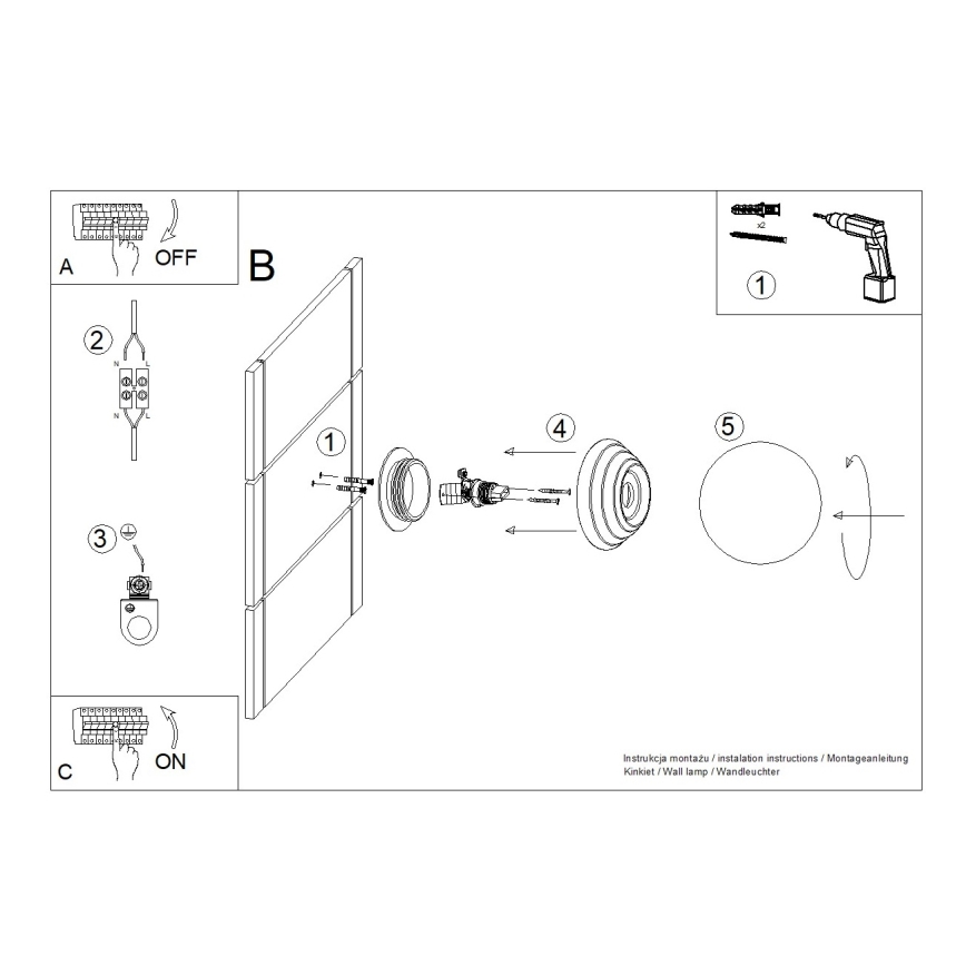 Badezimmer-Wandleuchte ZORI 1xG9/8W/230V IP44 weiß
