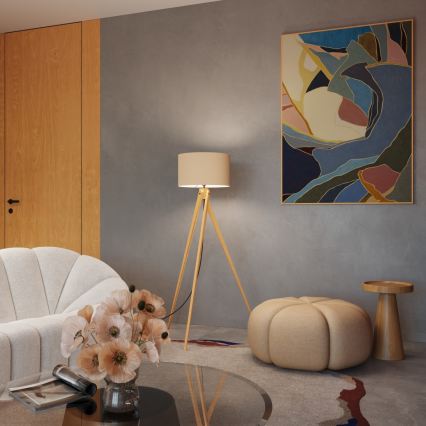 Stehleuchte NATT 1xE27/15W/230V Taupe