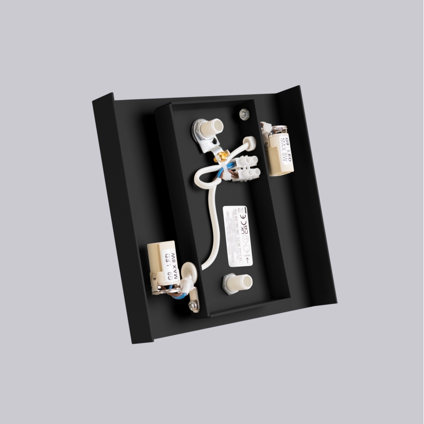 Wandleuchte VANTA 2xG9/8W/230V schwarz