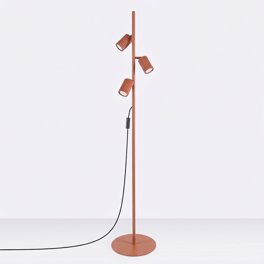 Stehlampe KARBON 3xGU10/10W/230V orange