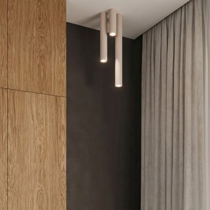 Spotleuchte LAGOS 1xGU10/10W/230V 10 cm cremefarben