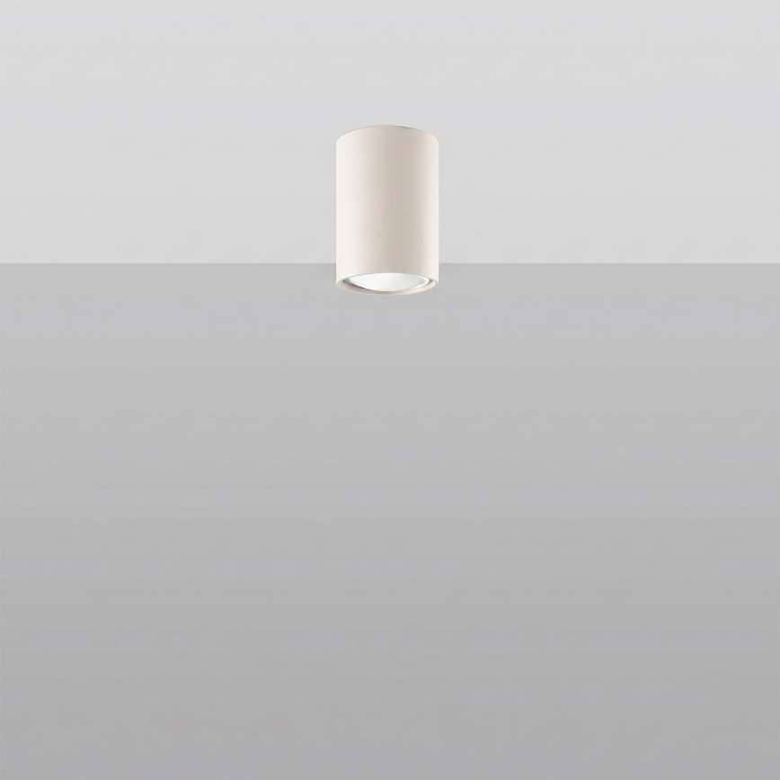 Spotleuchte LAGOS 1xGU10/10W/230V 10 cm cremefarben