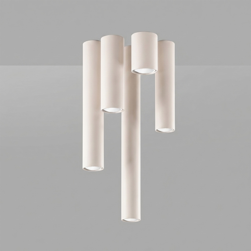 Spotleuchte LAGOS 1xGU10/10W/230V 10 cm cremefarben