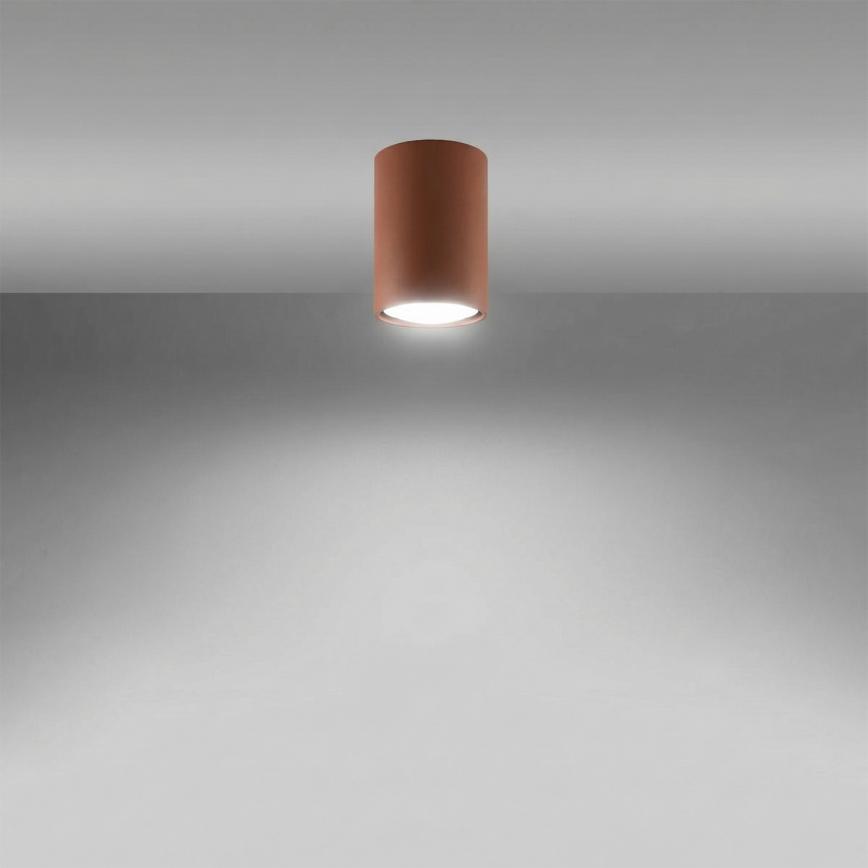 Spotleuchte LAGOS 1xGU10/10W/230V 10 cm braun