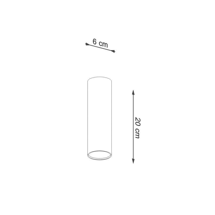 Deckenspot LAGOS 1xGU10/10W/230V 20 cm grün