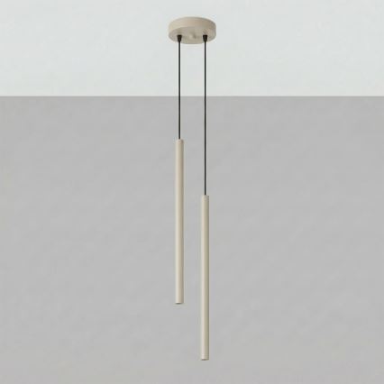 PASTELO Hängeleuchte mit Kabelaufhängung 2xG9/8W/230V taupe