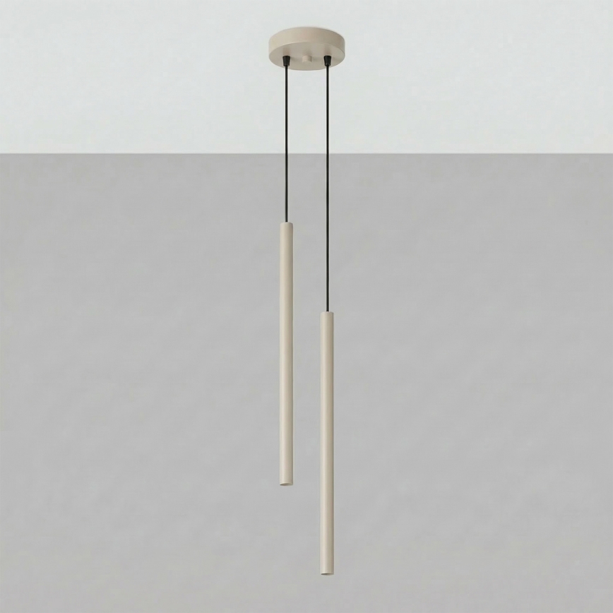 PASTELO Hängeleuchte mit Kabelaufhängung 2xG9/8W/230V taupe