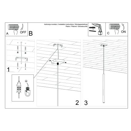 Pendelleuchte an Kabel PASTELO 1xG9/8W/230V blau