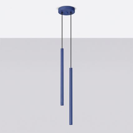 PASTELO Pendelleuchte an Kabel 2xG9/8W/230V blau