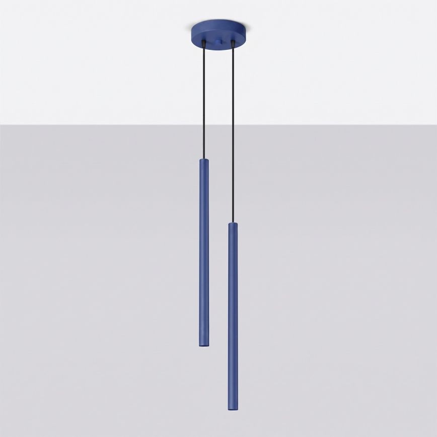 PASTELO Pendelleuchte an Kabel 2xG9/8W/230V blau