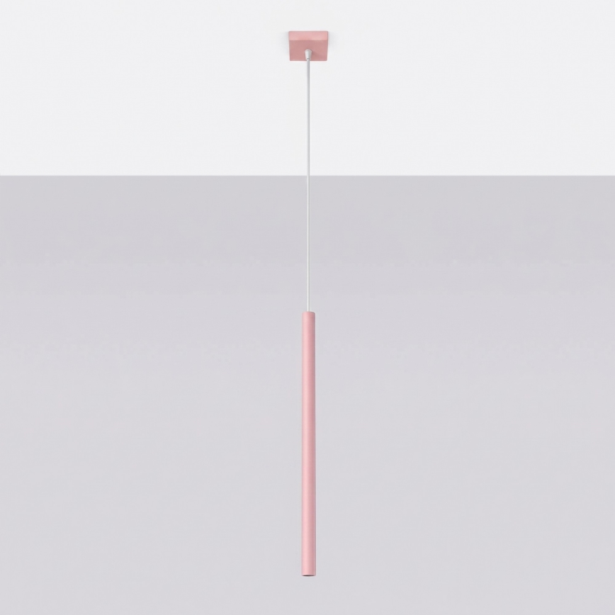 Pendelleuchte an Kabel PASTELO 1xG9/8W/230V rosa