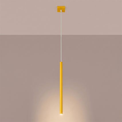 Pendelleuchte mit Kabel PASTELO 1xG9/8W/230V gelb