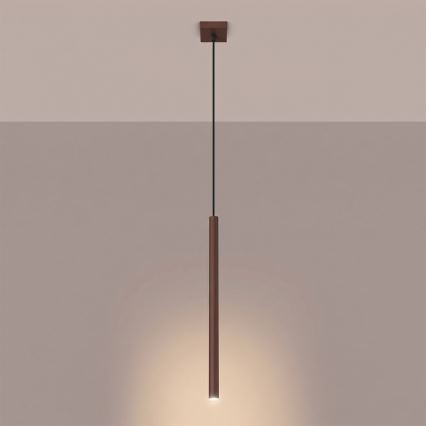 Hängeleuchte mit Kabel PASTELO 1xG9/8W/230V braun