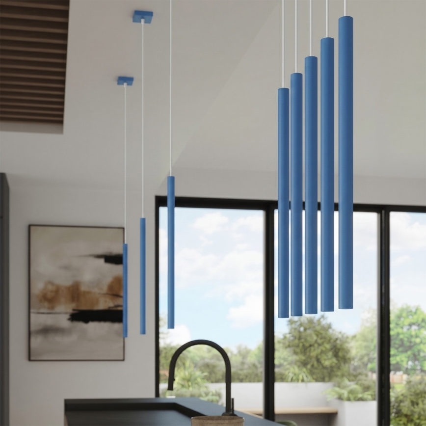 Hängeleuchte PASTELO an Kabel 1xG9/8W/230V blau