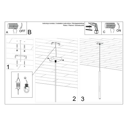 Hängeleuchte PASTELO an Kabel 1xG9/8W/230V blau