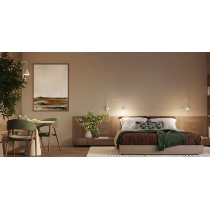 Wandleuchte NOX 1xE14/10W/230V cremefarben