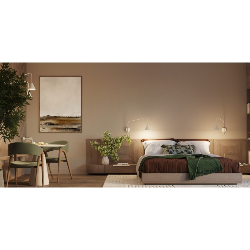 Wandleuchte NOX 1xE14/10W/230V cremefarben