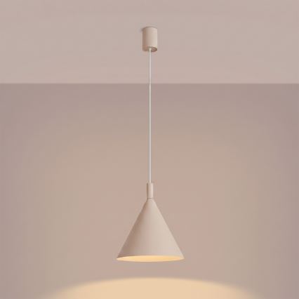 Pendelleuchte NOX, Kabelaufhängung, 1x E27/15W/230V, cremefarben