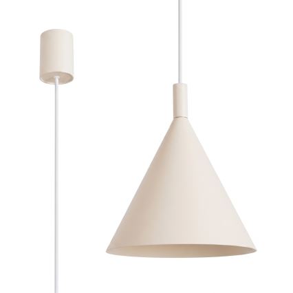 Pendelleuchte NOX, Kabelaufhängung, 1x E27/15W/230V, cremefarben