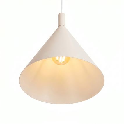 Pendelleuchte NOX, Kabelaufhängung, 1x E27/15W/230V, cremefarben