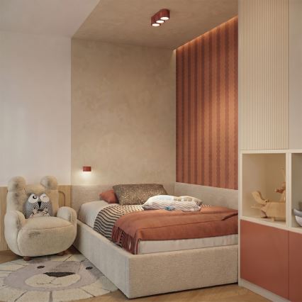Wandleuchte AURA 1xGX53/10W/230V orange