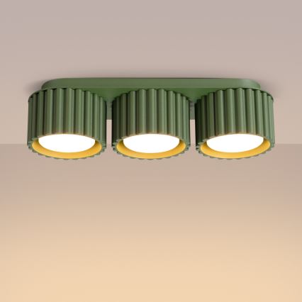 Spotleuchte AURA 3xGX53/10W/230V grün