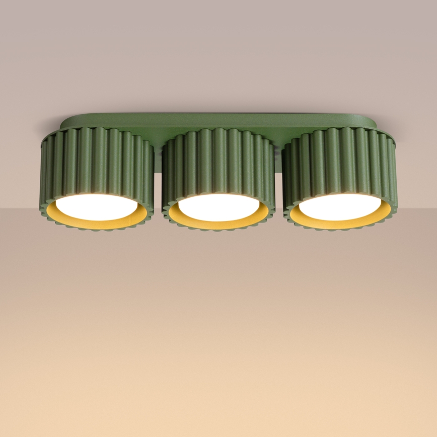 Spotleuchte AURA 3xGX53/10W/230V grün
