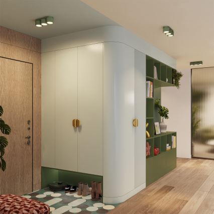 Spotleuchte AURA 3xGX53/10W/230V grün
