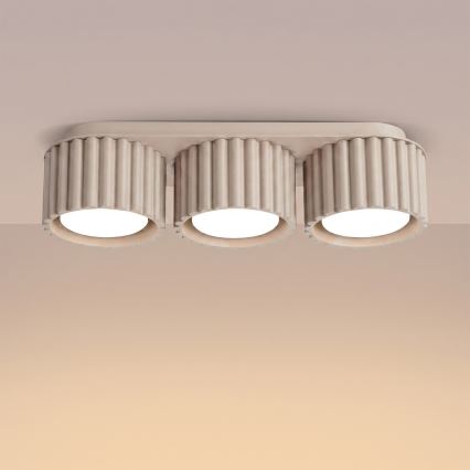 Spotleuchte AURA 3xGX53/10W/230V taupe