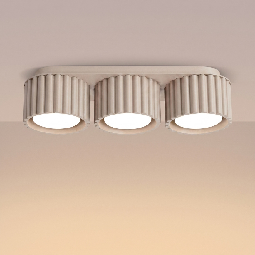 Spotleuchte AURA 3xGX53/10W/230V taupe