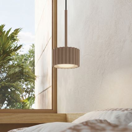 Pendelleuchte mit Kabelaufhängung AURA 1xGX53/10W/230V taupe