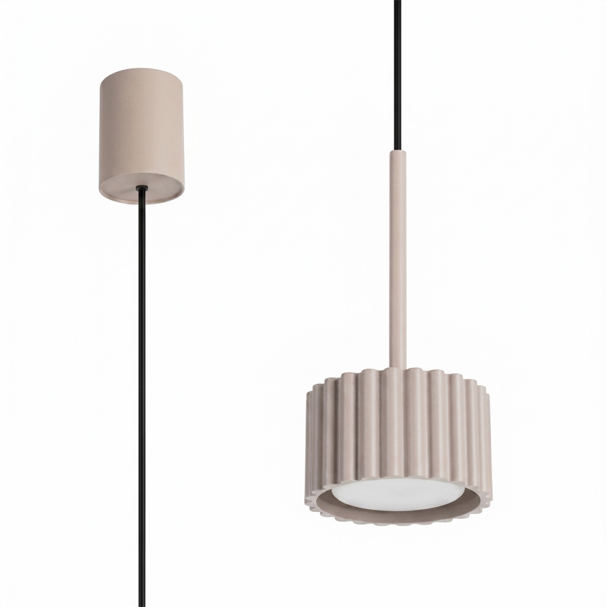 Pendelleuchte mit Kabelaufhängung AURA 1xGX53/10W/230V taupe