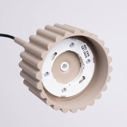 Pendelleuchte mit Kabelaufhängung AURA 1xGX53/10W/230V taupe