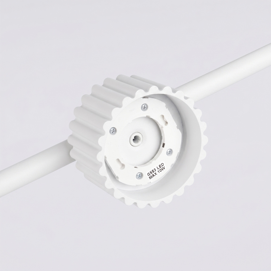 Pendelleuchte AURA an Stahlseil 4xGX53/10W/230V weiß