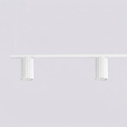Pendelleuchte KARBON an Kabel, 4xGU10/10W/230V, weiß