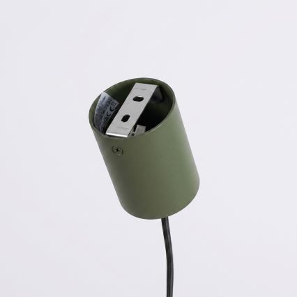Pendelleuchte mit Seilaufhängung KARBON 4xGU10/10W/230V grün