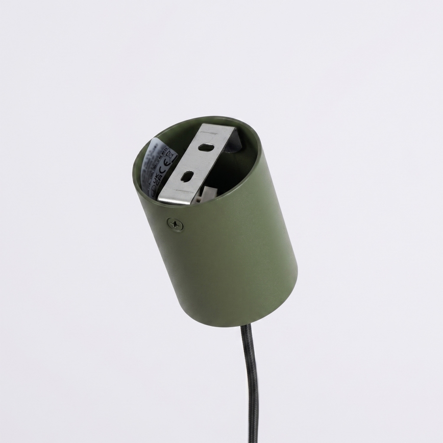 Pendelleuchte mit Seilaufhängung KARBON 4xGU10/10W/230V grün