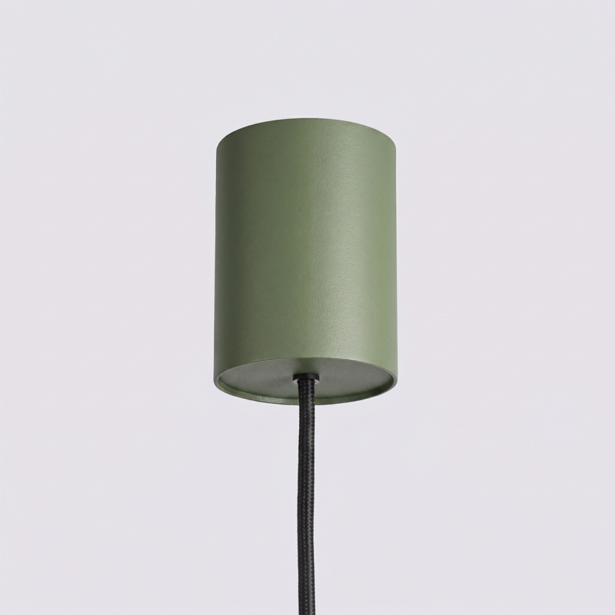 Pendelleuchte mit Seilaufhängung KARBON 4xGU10/10W/230V grün