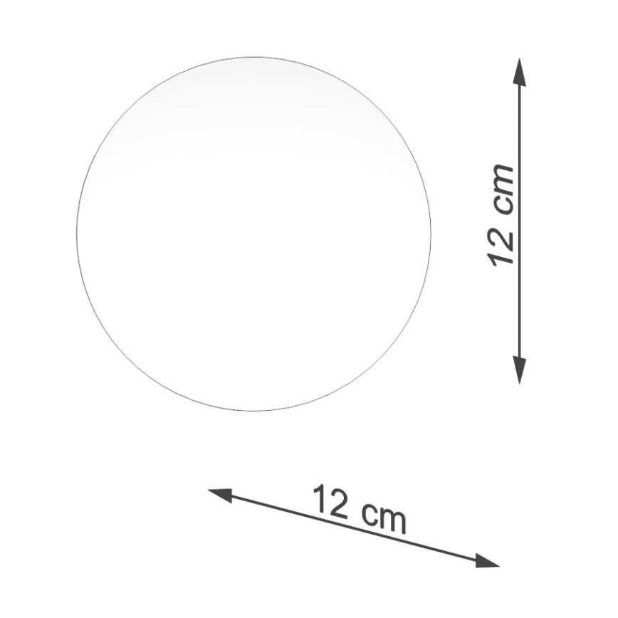 Ersatzlampenschirm für Strahler und Tischlampe BOOMO G9 d 12 cm weiß